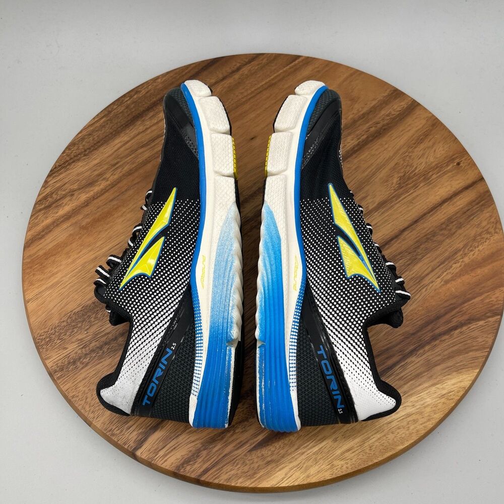 Altra Torin 2.5 Shoes Mens Size 8.5 Black White Blue Running Comfort Walking Gym - Picture 6 of 9